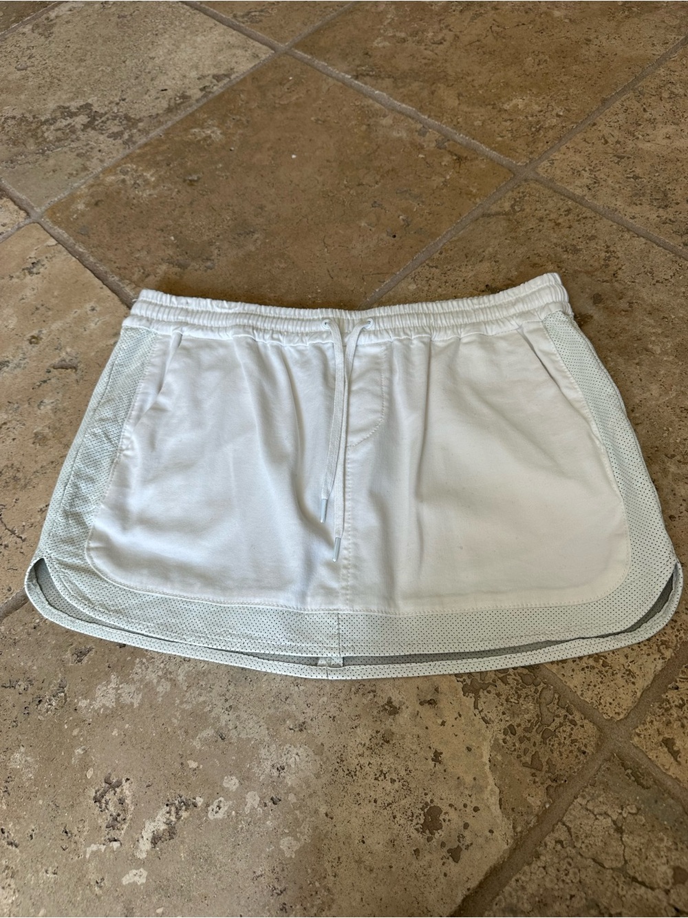 Joe's Jeans White Elastic Waist Skort